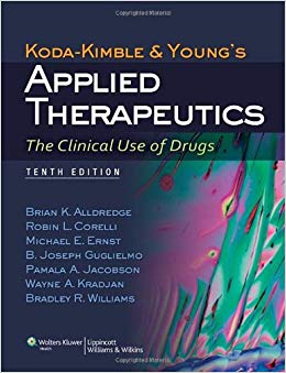 therapeutics applied koda kimble alldredge dipiro pharmacotherapy handbook 0th booksca
